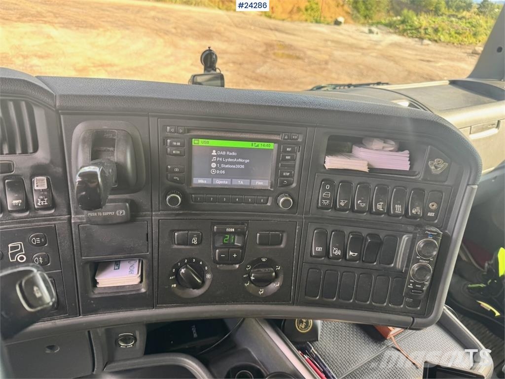Scania R730 6x4 Tipper Truck w/ 2015 Nor Slep Triple-Axle 덤프 트럭