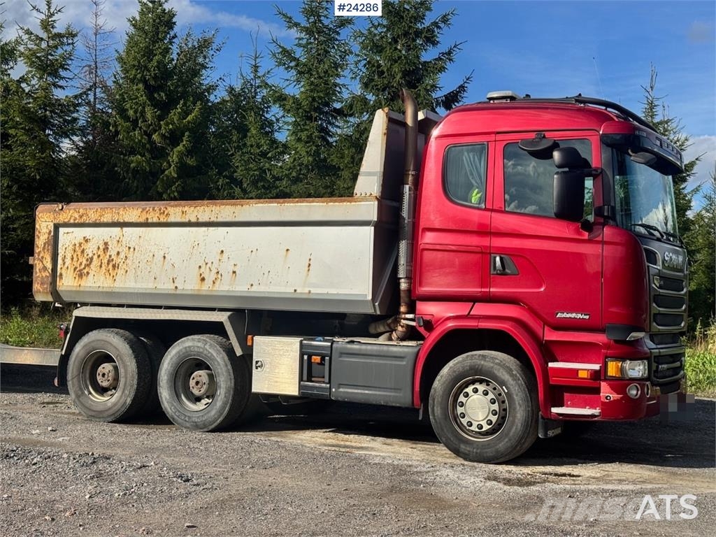 Scania R730 6x4 Tipper Truck w/ 2015 Nor Slep Triple-Axle 덤프 트럭