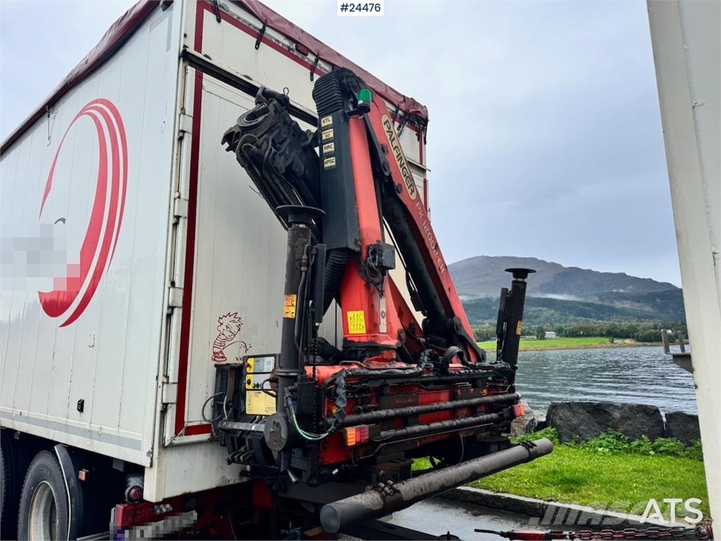 Scania R730 6x4 Wood Chip Truck with 12 tm Palfinger Cran Camion Fourgon