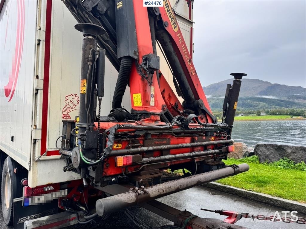 Scania R730 6x4 Wood Chip Truck with 12 tm Palfinger Cran Camion Fourgon