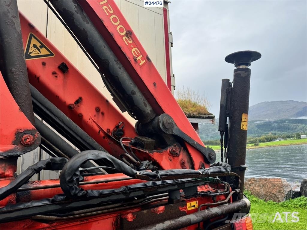 Scania R730 6x4 Wood Chip Truck with 12 tm Palfinger Cran Camion Fourgon