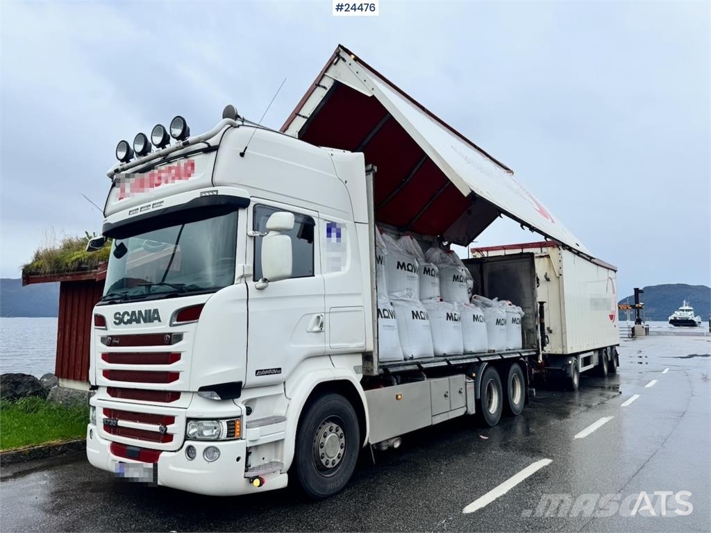Scania R730 6x4 Wood Chip Truck with 12 tm Palfinger Cran Camion Fourgon