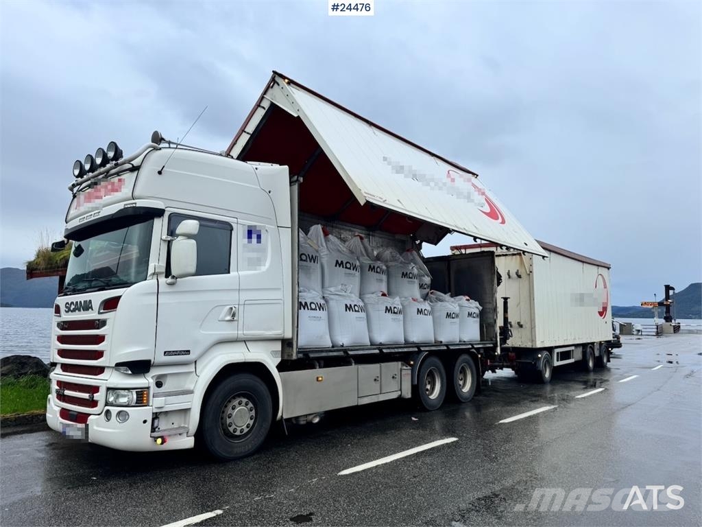 Scania R730 6x4 Wood Chip Truck with 12 tm Palfinger Cran Camion Fourgon
