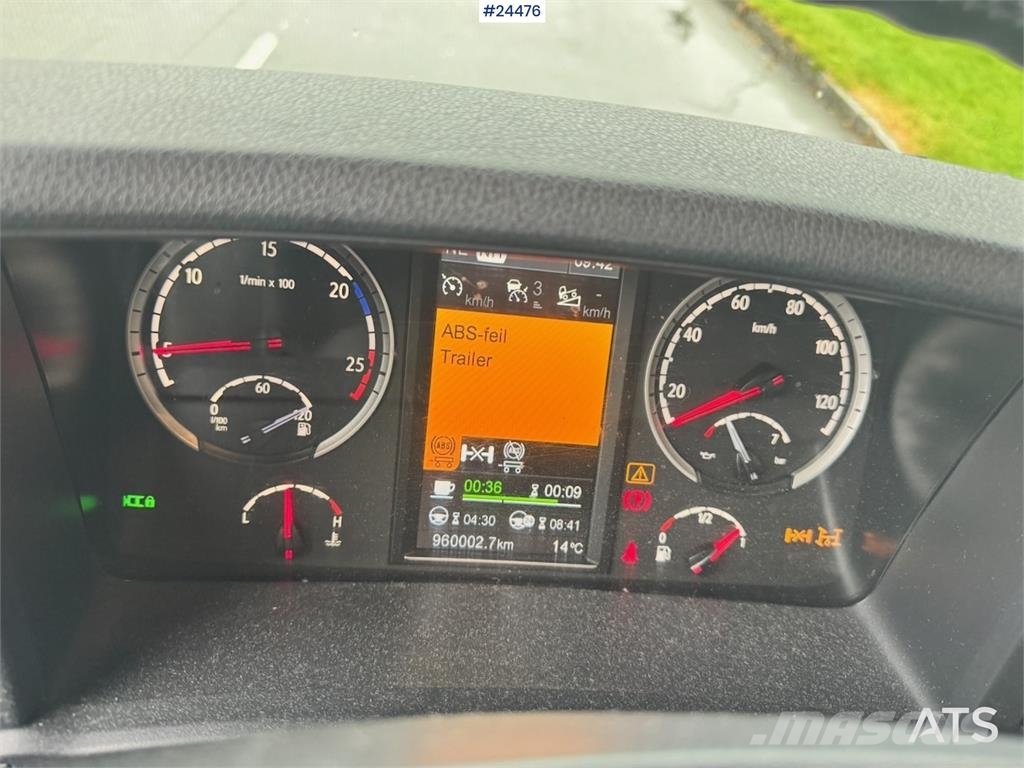 Scania R730 6x4 Wood Chip Truck with 12 tm Palfinger Cran Camion Fourgon