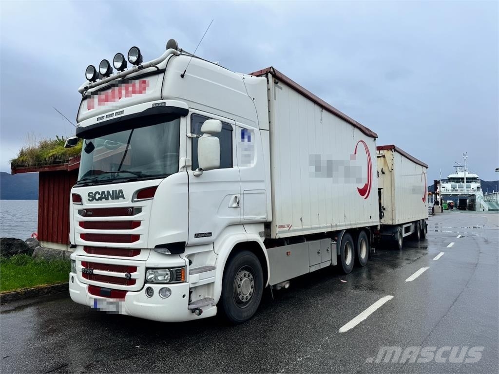 Scania R730 6x4 Wood Chip Truck with 12 tm Palfinger Cran Camion Fourgon