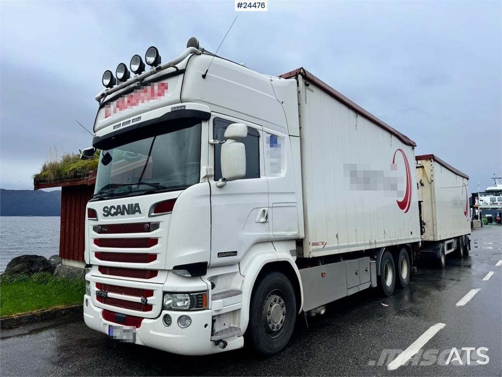 Scania R730 6x4 Wood Chip Truck with 12 tm Palfinger Cran Camion Fourgon