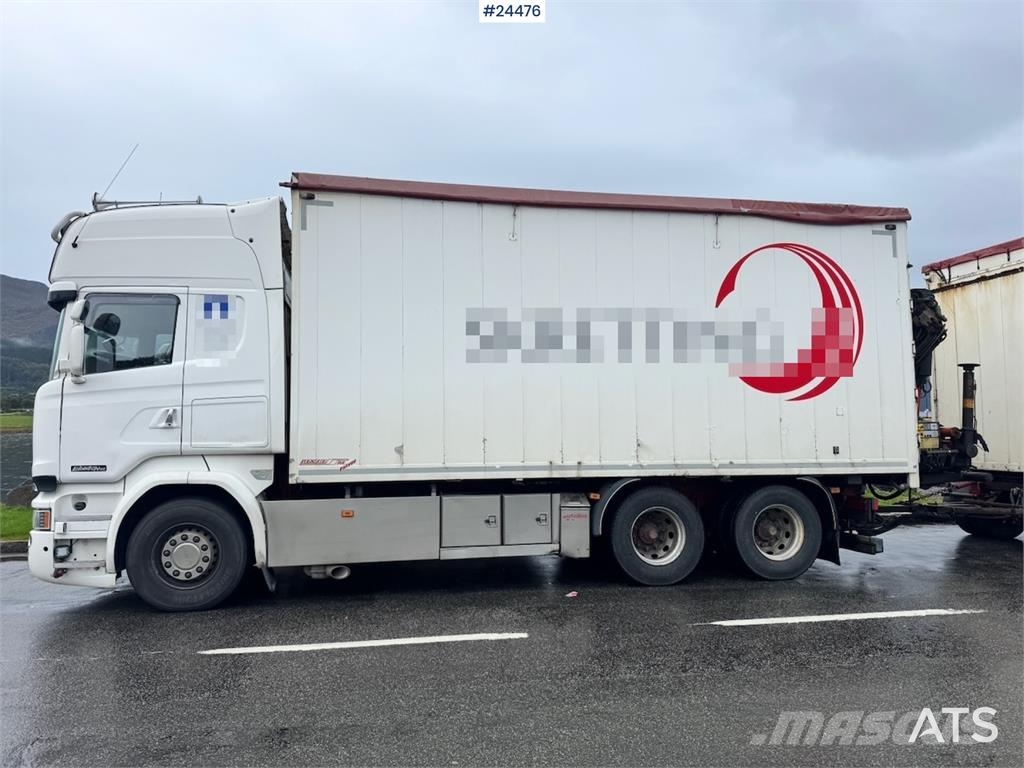 Scania R730 6x4 Wood Chip Truck with 12 tm Palfinger Cran Camion Fourgon