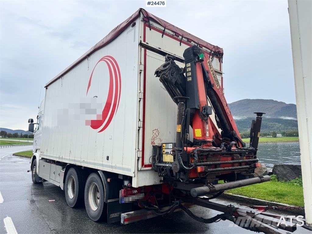 Scania R730 6x4 Wood Chip Truck with 12 tm Palfinger Cran Camion Fourgon