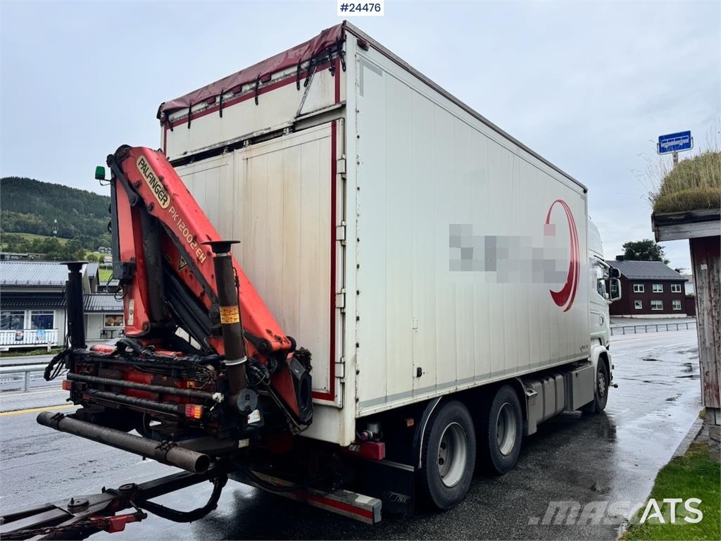 Scania R730 6x4 Wood Chip Truck with 12 tm Palfinger Cran Camion Fourgon