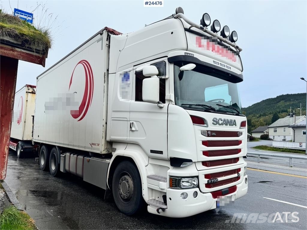 Scania R730 6x4 Wood Chip Truck with 12 tm Palfinger Cran Camion Fourgon
