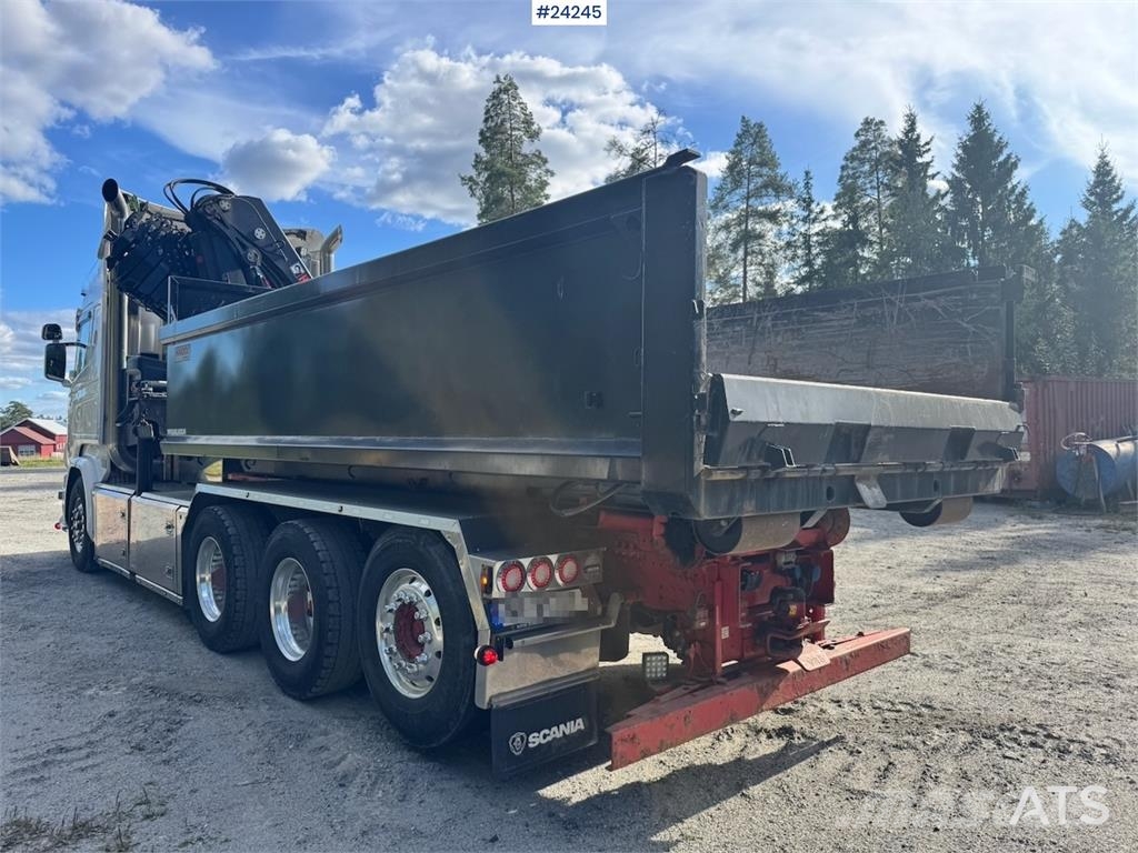 Scania R730 8x4 Tridem Hook/Crane Truck with Body and Str Camiones grúa