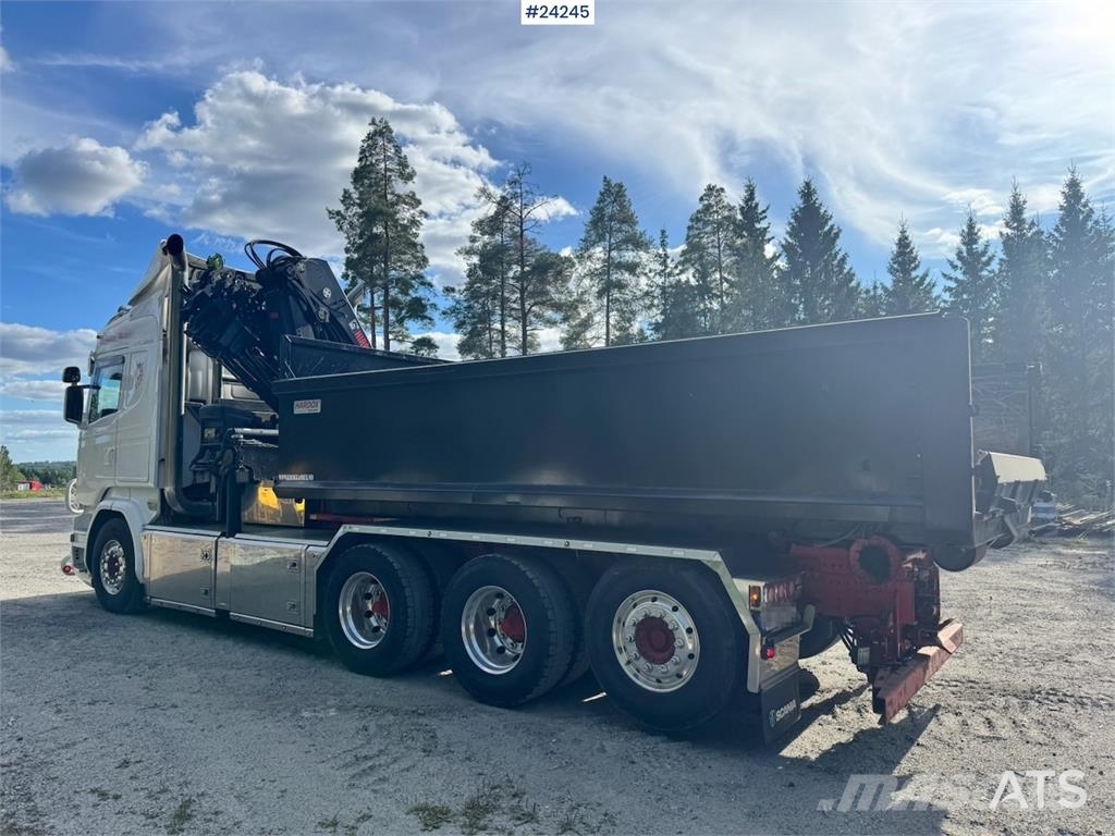 Scania R730 8x4 Tridem Hook/Crane Truck with Body and Str Camiones grúa