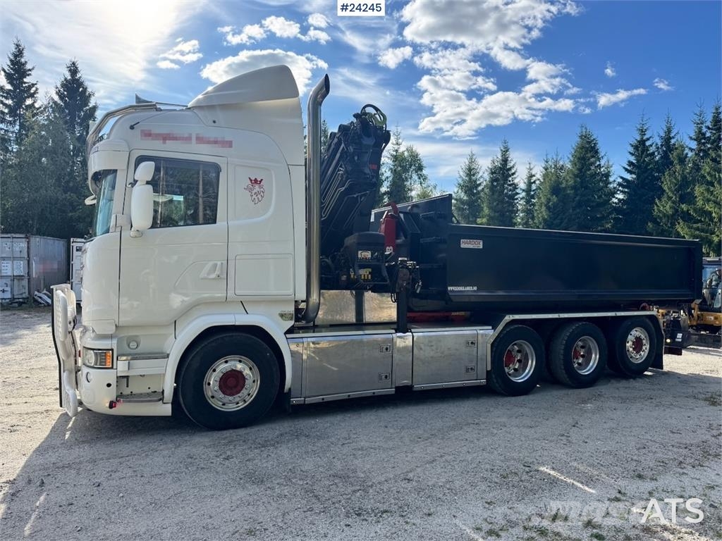 Scania R730 8x4 Tridem Hook/Crane Truck with Body and Str Camiones grúa
