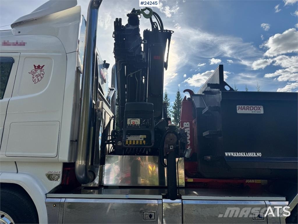 Scania R730 8x4 Tridem Hook/Crane Truck with Body and Str Camiones grúa