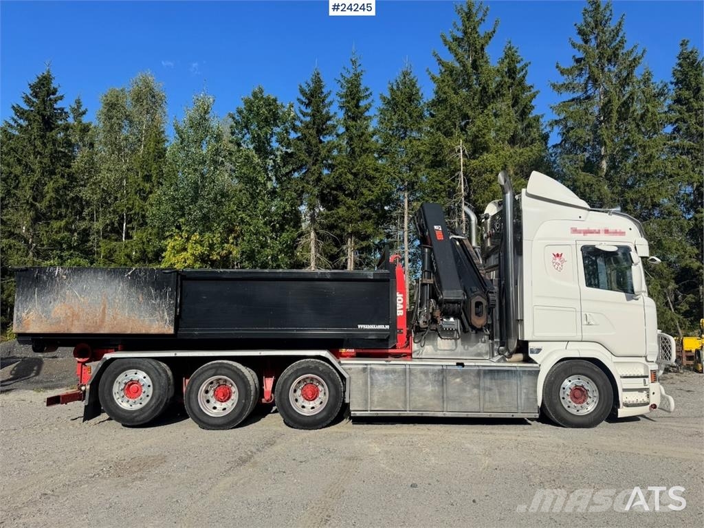 Scania R730 8x4 Tridem Hook/Crane Truck with Body and Str Camiones grúa