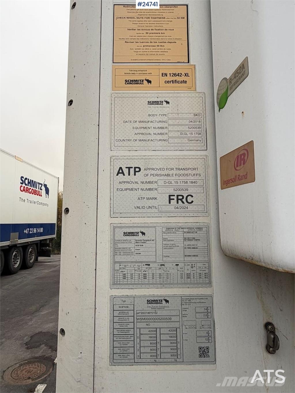 Schmitz Cargobull Box semi-trailer – Single-temperature refrigeratio Další přívěsy
