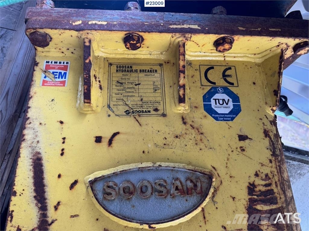Soosan SB50TS-P hydraulic breaker with S60 attachment. Iskuvasarat