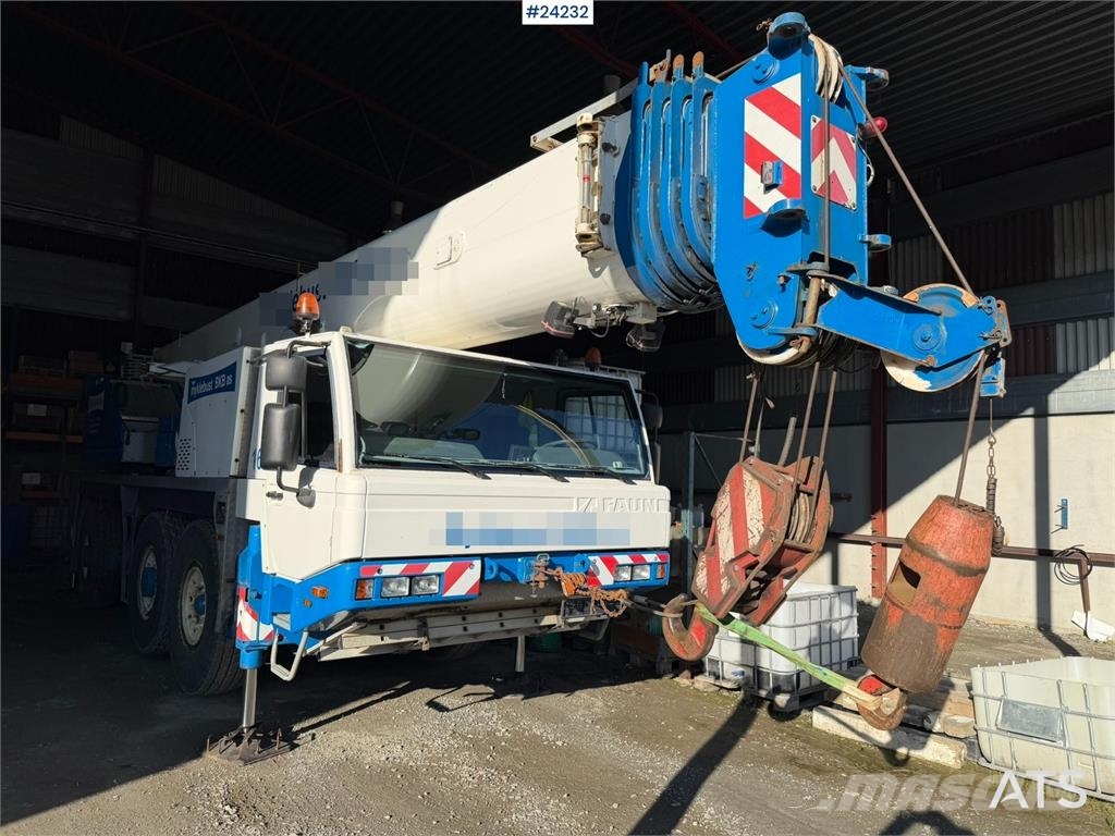 Tadano Faun FA 031 8x6 mobile crane 65 ton with jib and 12 ton رافعات صالحة لكل أنواع الطرق