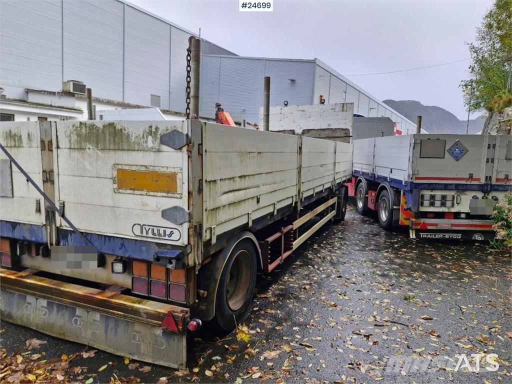 Tyllis 2 akslet Flatbed trailer – repair project with fol Vlakke laadvloer