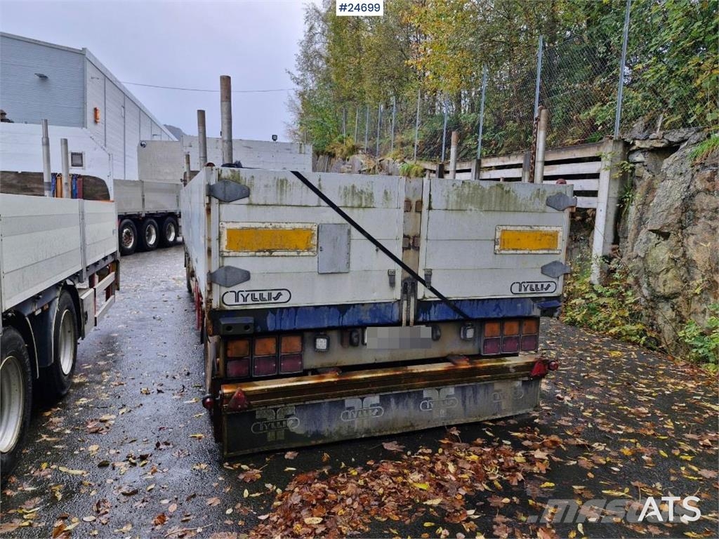 Tyllis 2 akslet Flatbed trailer – repair project with fol Vlakke laadvloer