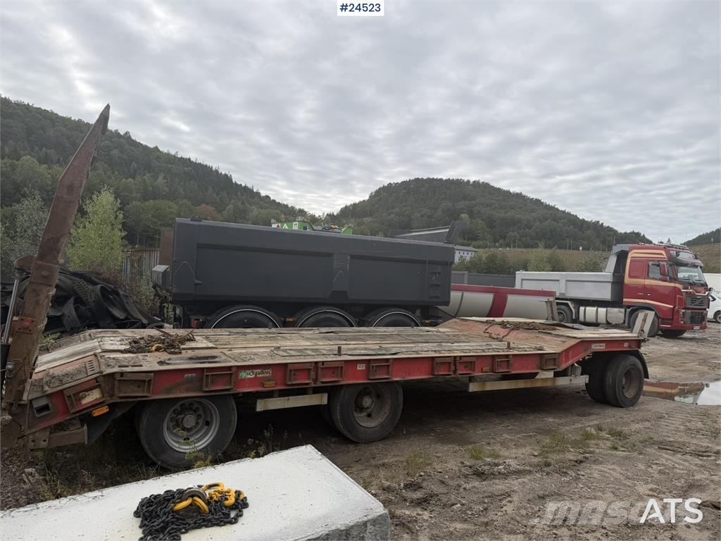 U LTU 3 Tri-axle machinery trailer with hydraulic Plataformas bajas