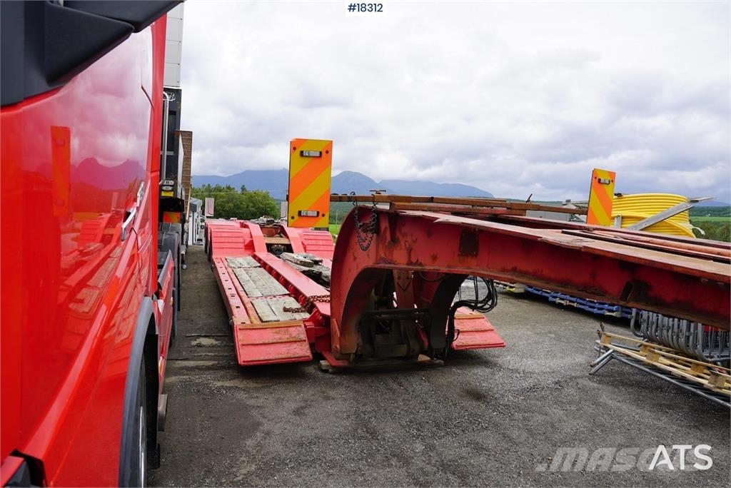Vang 4 akslet brønnhenger Low loader-semi-trailers