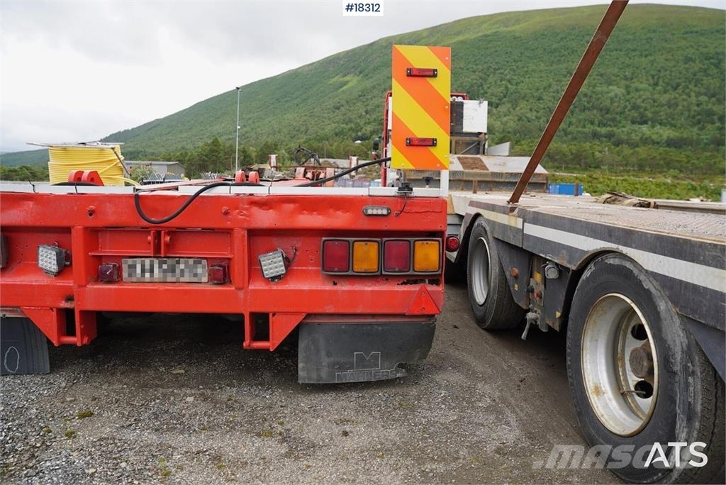 Vang 4 akslet brønnhenger Low loader-semi-trailers