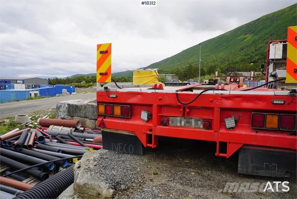 Vang 4 akslet brønnhenger Low loader-semi-trailers
