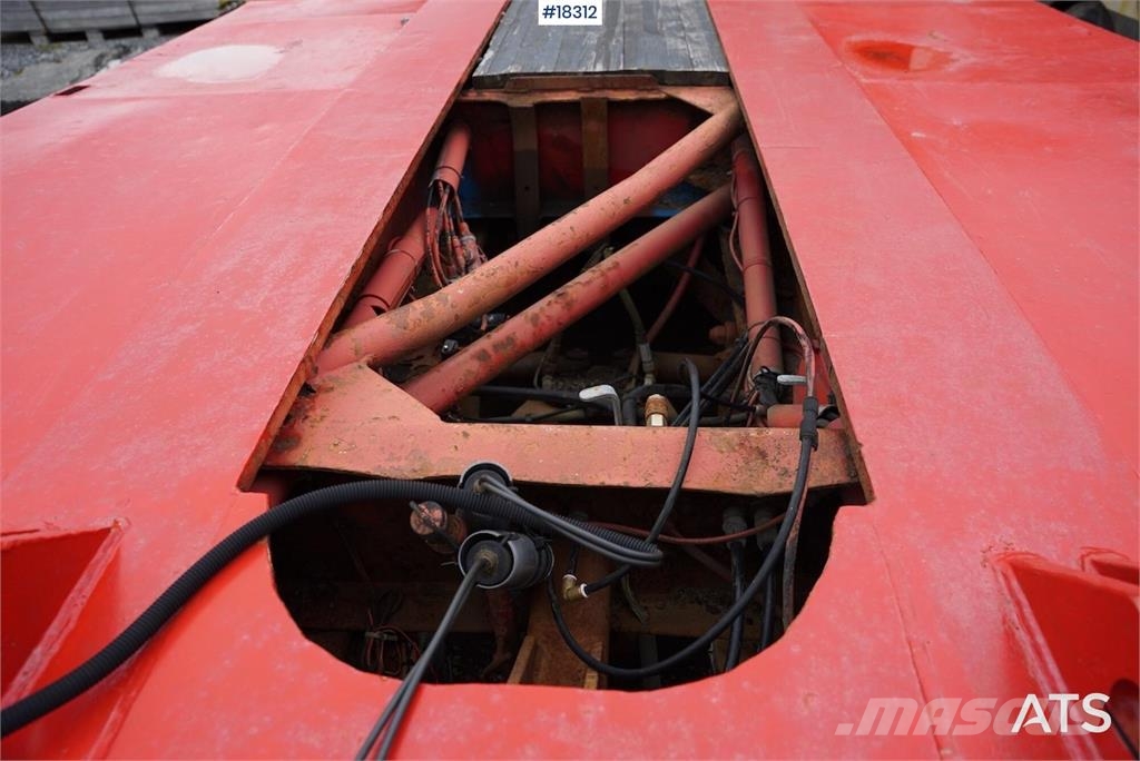 Vang 4 akslet brønnhenger Low loader-semi-trailers