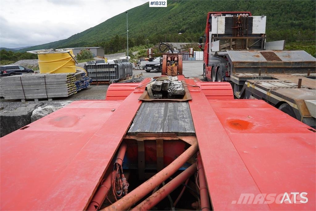 Vang 4 akslet brønnhenger Low loader-semi-trailers