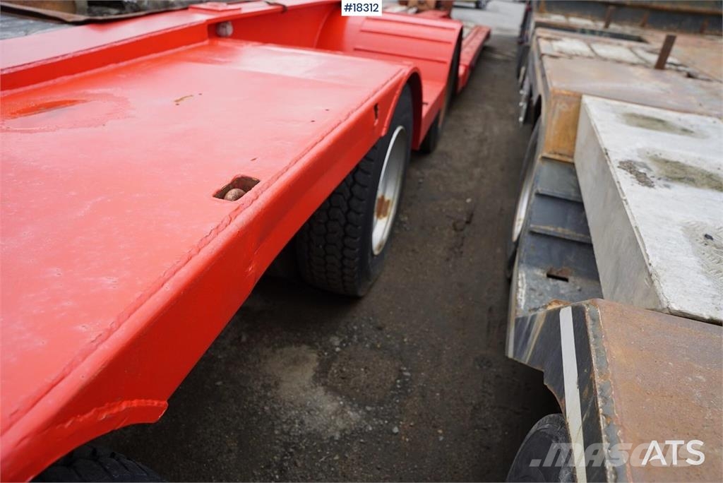 Vang 4 akslet brønnhenger Low loader-semi-trailers