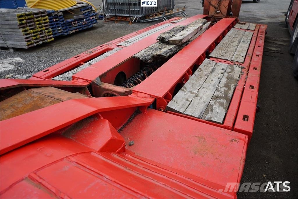 Vang 4 akslet brønnhenger Low loader-semi-trailers
