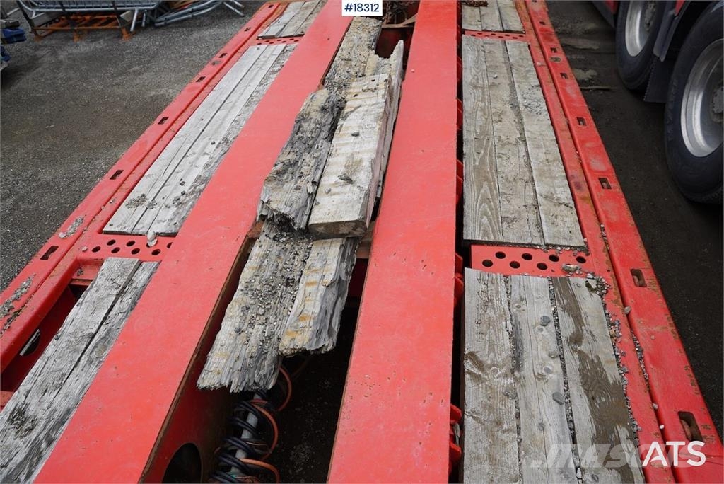 Vang 4 akslet brønnhenger Low loader-semi-trailers