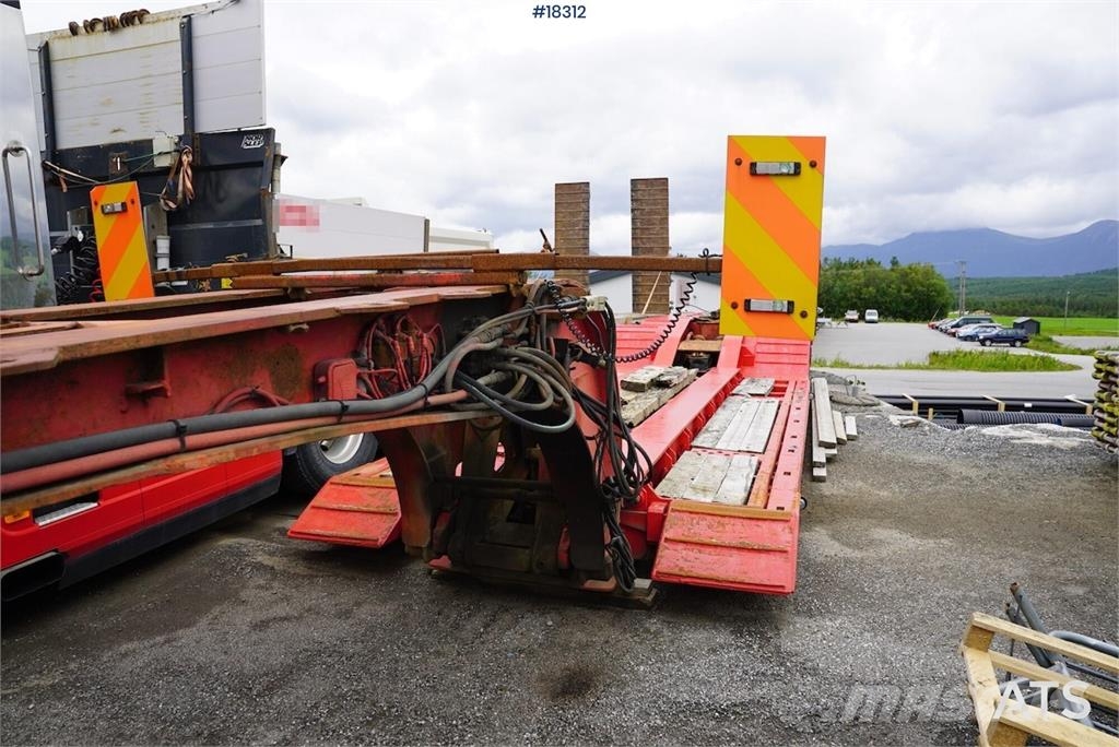 Vang 4 akslet brønnhenger Low loader-semi-trailers