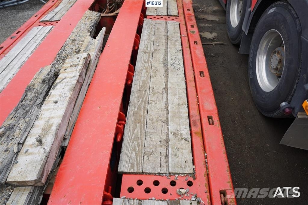 Vang 4 akslet brønnhenger Low loader-semi-trailers