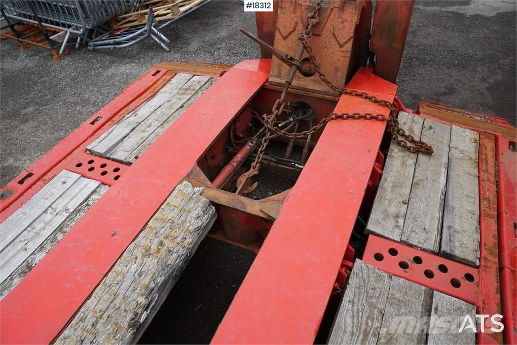 Vang 4 akslet brønnhenger Low loader-semi-trailers