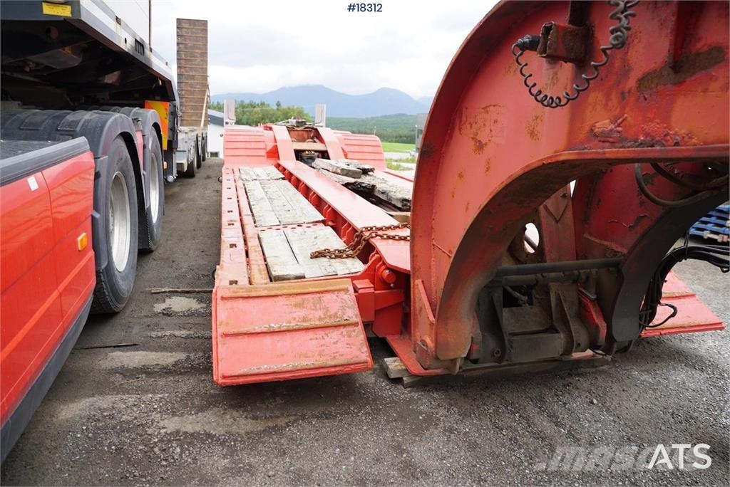 Vang 4 akslet brønnhenger Low loader-semi-trailers