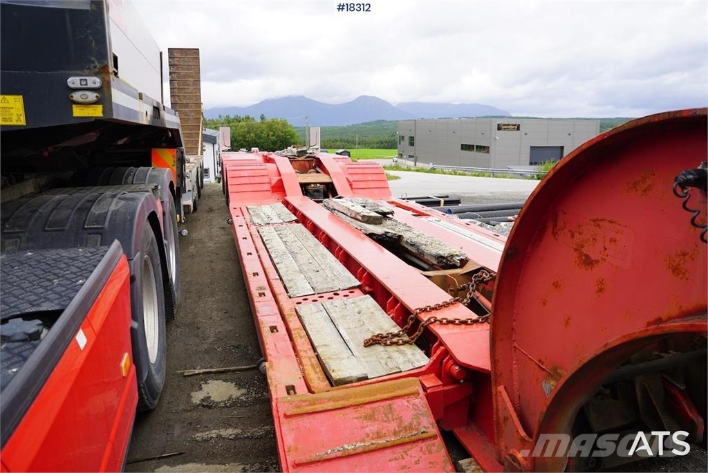 Vang 4 akslet brønnhenger Low loader-semi-trailers