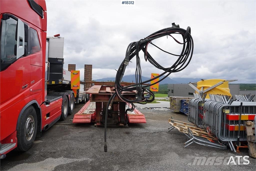 Vang 4 akslet brønnhenger Low loader-semi-trailers