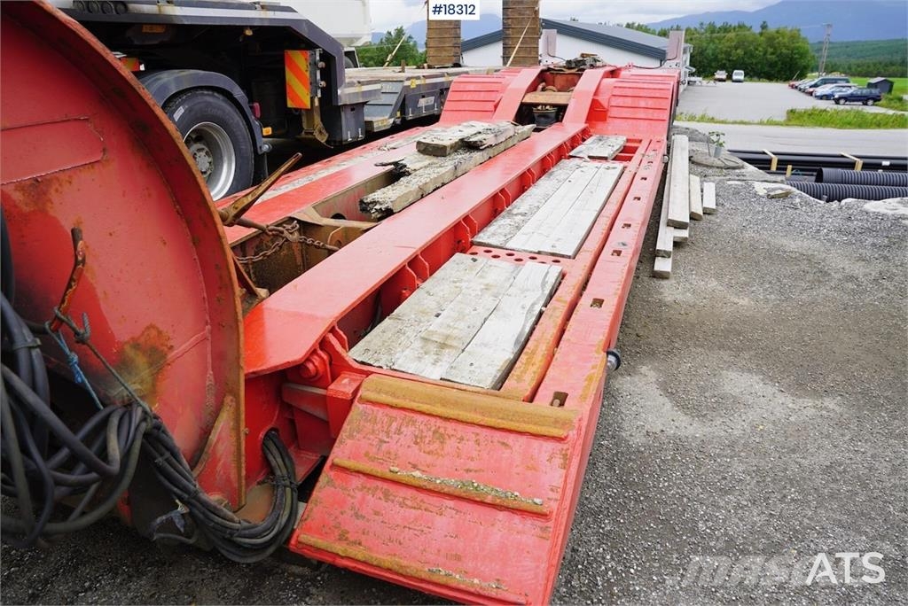Vang 4 akslet brønnhenger Low loader-semi-trailers