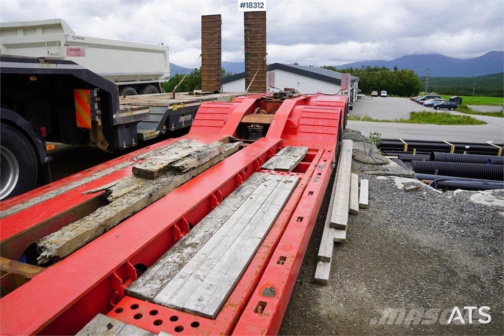 Vang 4 akslet brønnhenger Low loader-semi-trailers