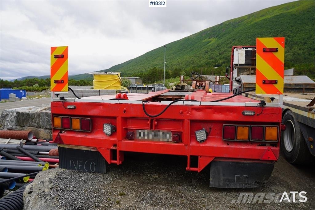 Vang 4 akslet brønnhenger Low loader-semi-trailers