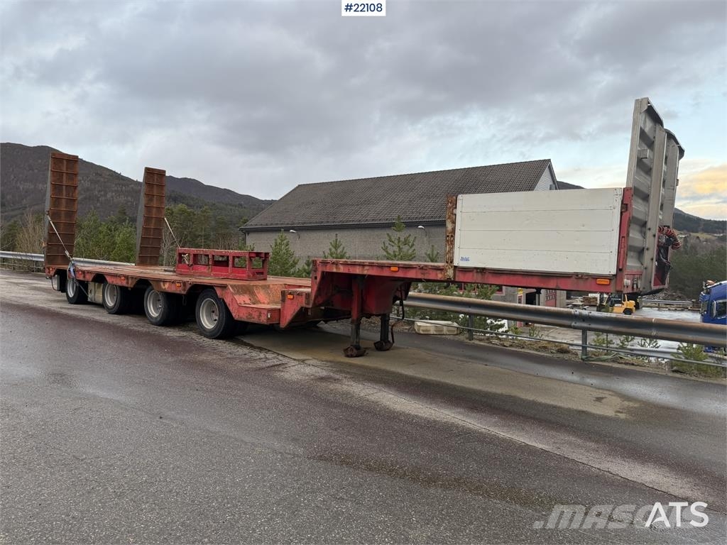 Vang SHSL 4 axle machine trailer w/ hydraulic driving b Plataformas bajas
