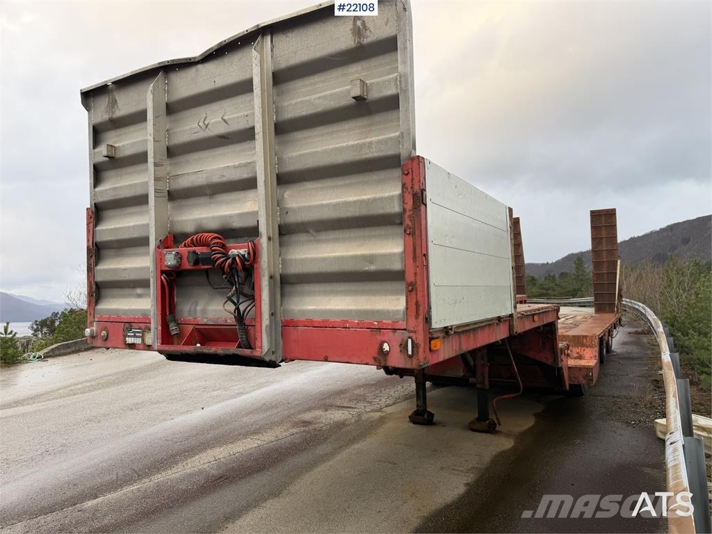 Vang SHSL 4 axle machine trailer w/ hydraulic driving b Plataformas bajas