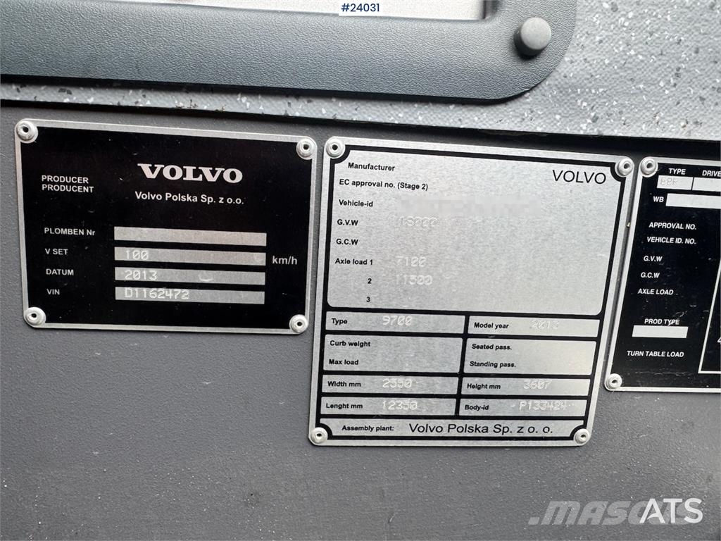 Volvo 9700 Coach – Euro 6 – 51 seats Övriga bussar