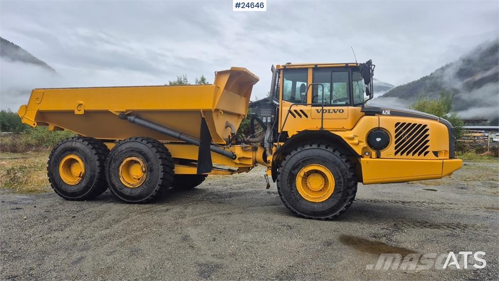 Volvo A25E Dumper with White Plates Mini dumpere