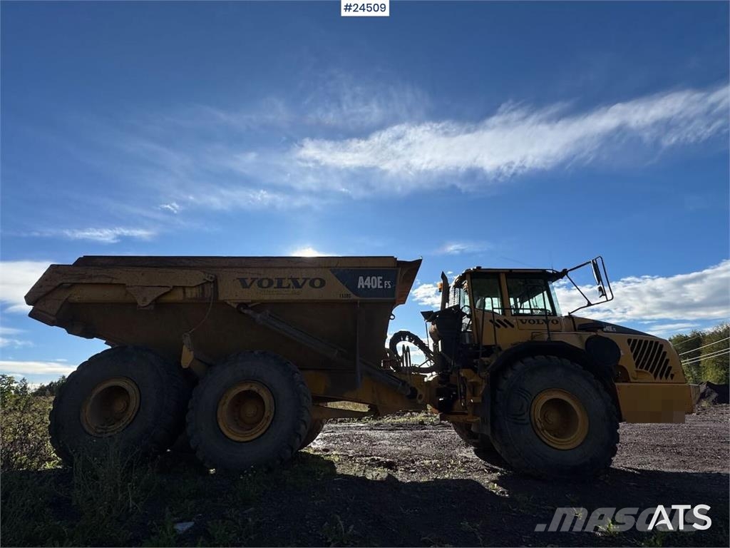 Volvo A40 Articulated Dumper – Black Plate Site dumpers