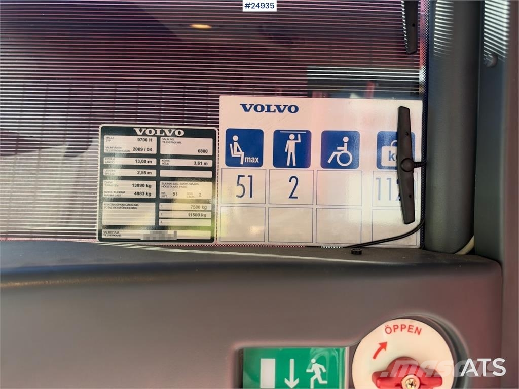 Volvo B12B 9700 Tour bus – 53 seats Kiti autobusai