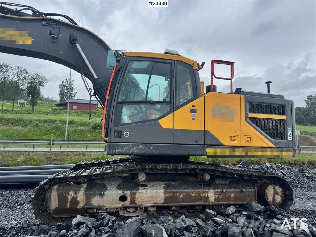 Volvo EC250EL Excavator with Drill Rig, GPS, Rototilt an Escavadoras de rastos