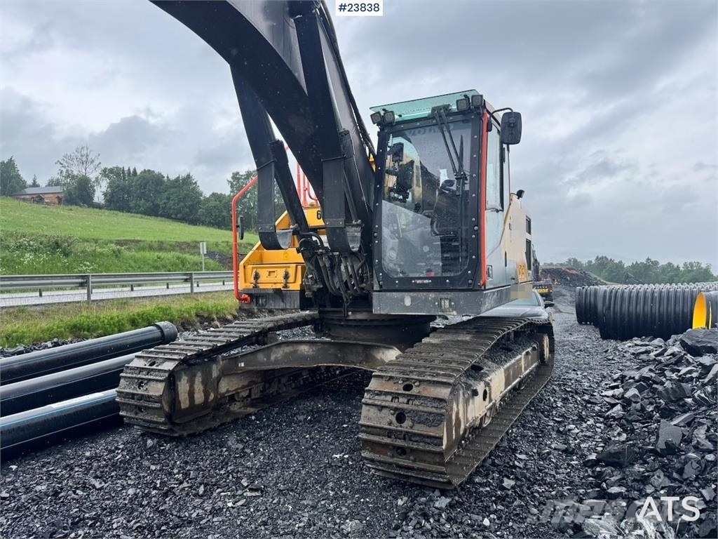 Volvo EC250EL Excavator with Drill Rig, GPS, Rototilt an Escavadoras de rastos
